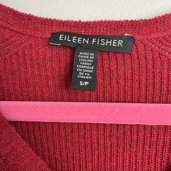 Eileen Fisher Wool V-Neck Long Sleeve Sweater Sz Small - Picture 7 of 11